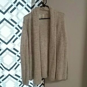 H&M Shawl Collar Open Cardigan Sz M